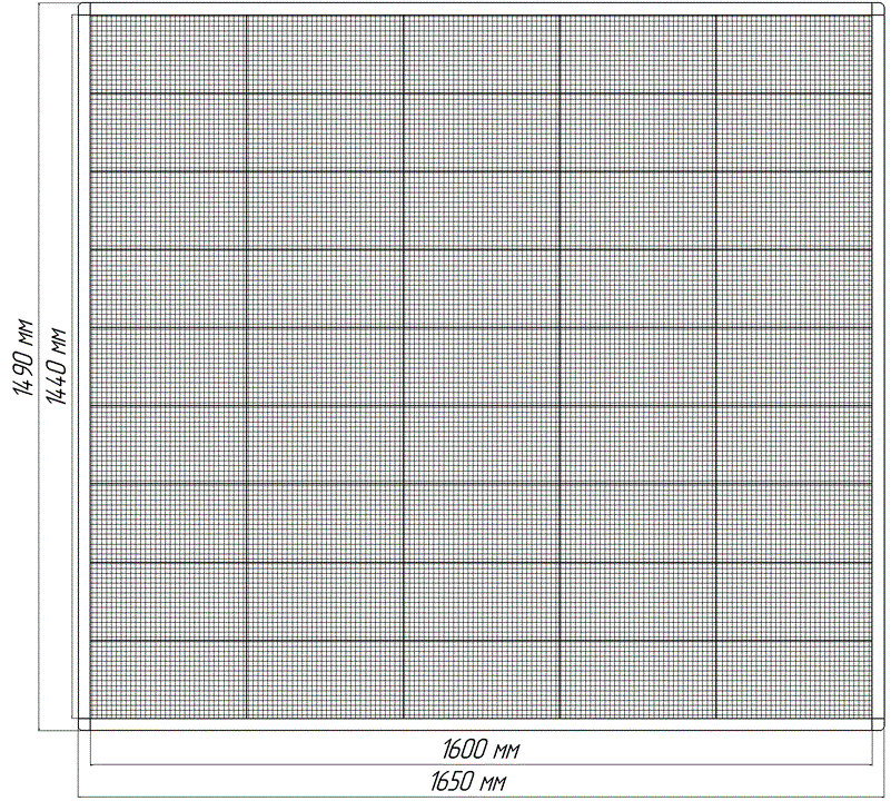 Экран в стелу АЗС  МСА-10 1600х1440