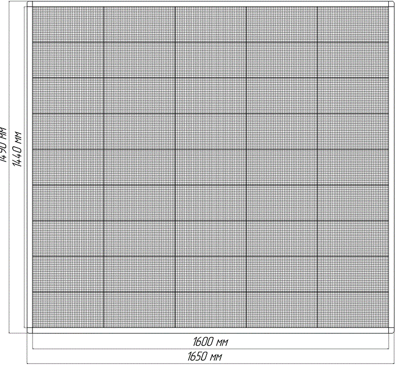 Экран в стелу АЗС  МСА-8 1600х1440