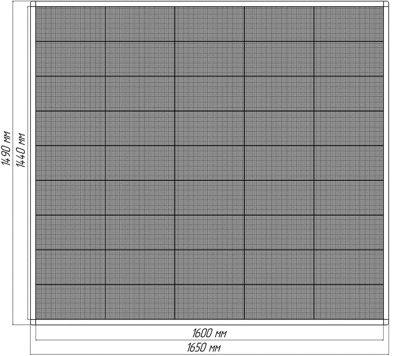 Экран в стелу АЗС  МСА-5 1600х1440