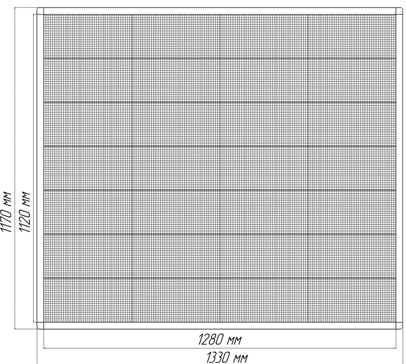 Экран в стелу АЗС  МСА-8 1280х1120