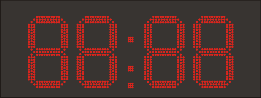 ПВ300Т светодиодные часы термометр 