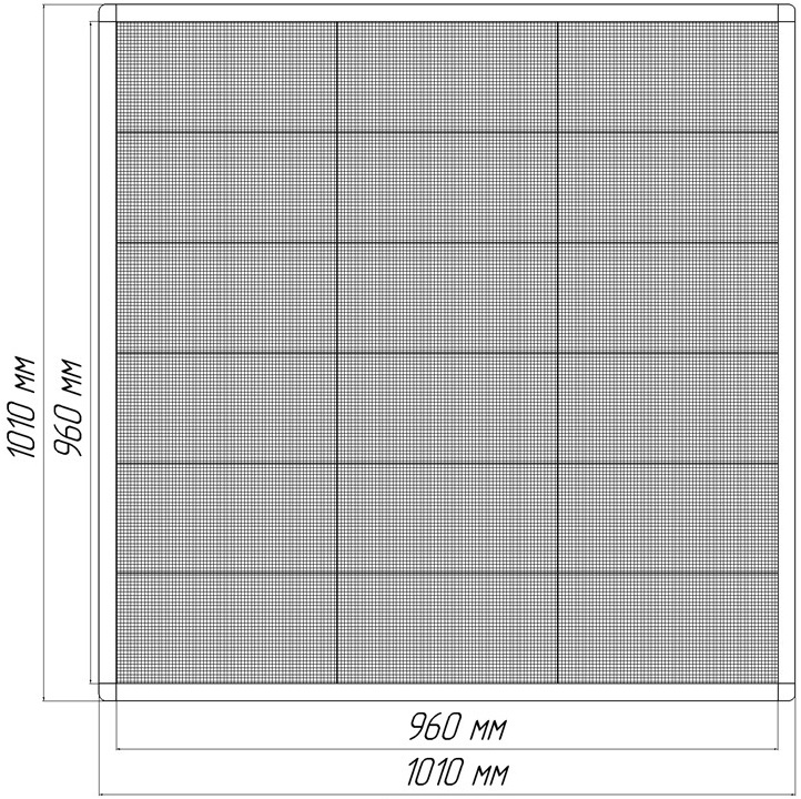 Экран в стелу АЗС  МСА-5 960х960