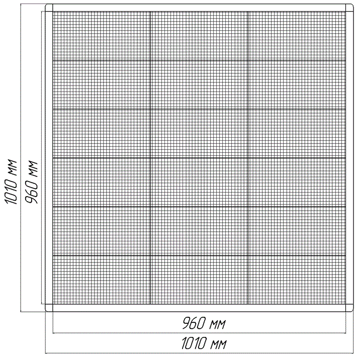Экран в стелу АЗС  МСА-10 960х960