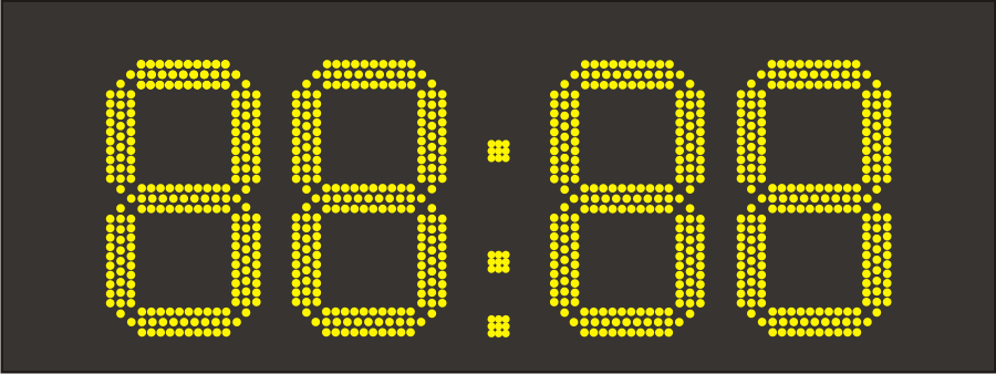 ПВ300Т светодиодные часы термометр 