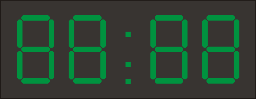 ПВ230Т светодиодные часы термометр 